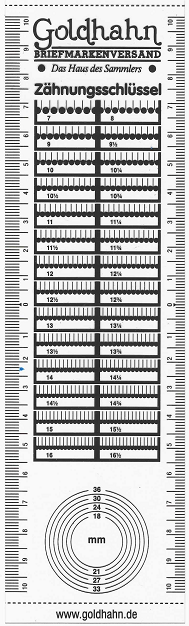 Perforacijos liniuotė Goldhahn