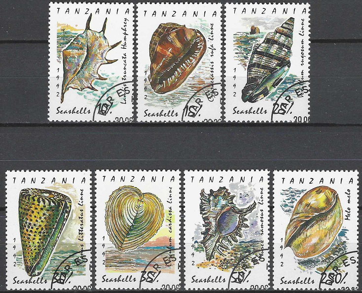 Pašto ženklai, Tanzanija. Kriauklės