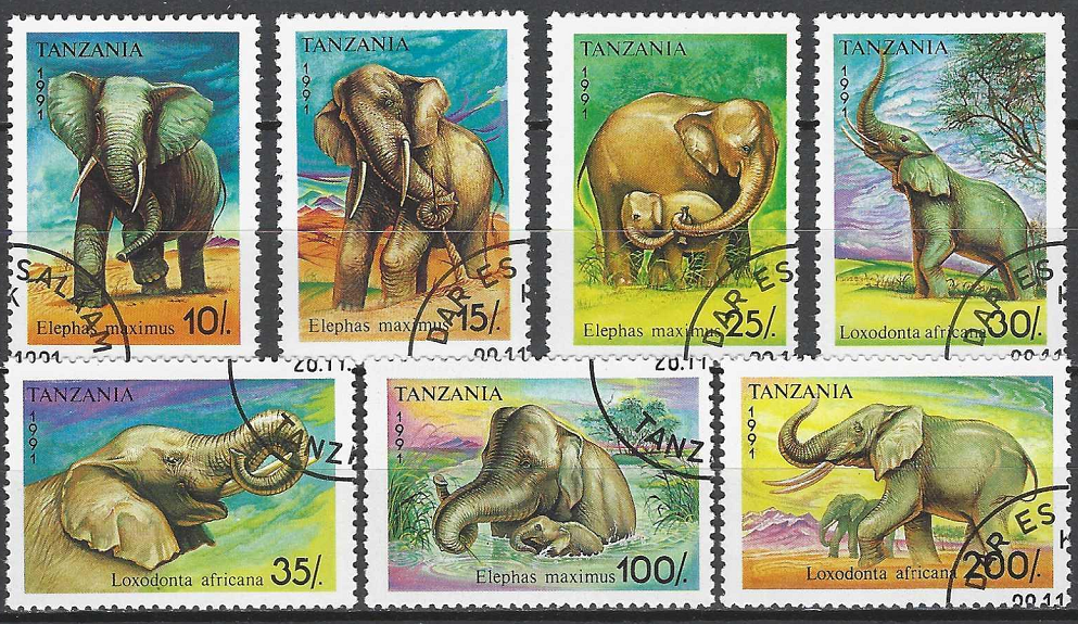 Pašto ženklai, Tanzanija. Drambliai