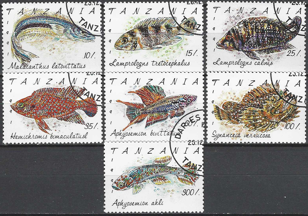 Pašto ženklai, Tanzanija. Žuvys