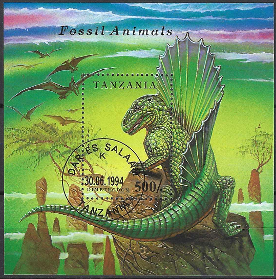 Pašto blokas, Tanzanija. Priešistoriniai gyvūnai: Dimetrodonas