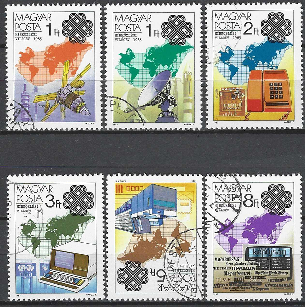 Pašto ženklai, Vengrija. Pasauliniai komunikacijos metai