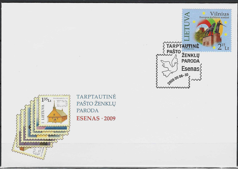 Kolekcinis vokas. 2009 m. tarptautinė pašto ženklų paroda Esene, Vokietijoje