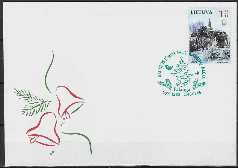 Kolekcinis vokas. Baltijos jūros šalių Kalėdų alėja Palangoje