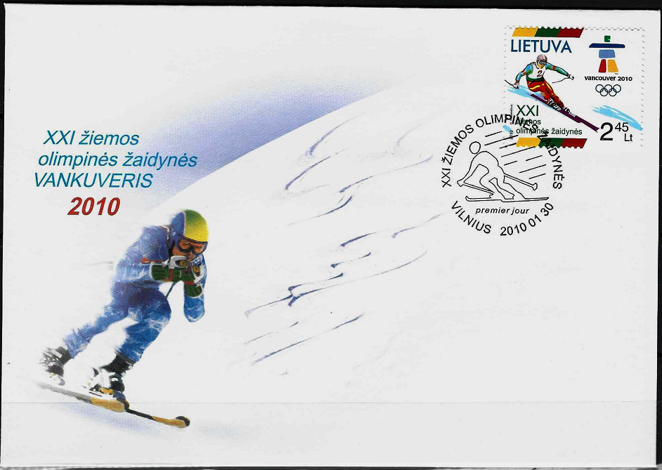 Pirmos dienos vokas, Lietuva. 2010 m. žiemos olimpinės žaidynės Vankuveryje, JAV