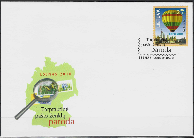 Kolekcinis vokas. 2009 m. tarptautinė pašto ženklų paroda Esene, Vokietijoje