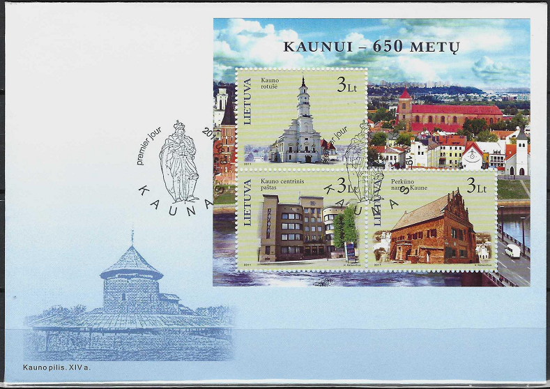 Pirmos dienos vokas. Kauno miestui 650 metų