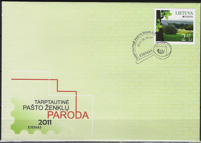 Kolekcinis vokas. 2011 m. tarptautinė pašto ženklų paroda Esene, Vokietijoje