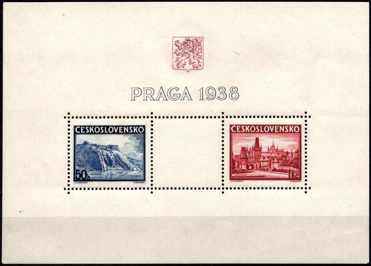 Pašto ženklų paroda, PRAGA 1938