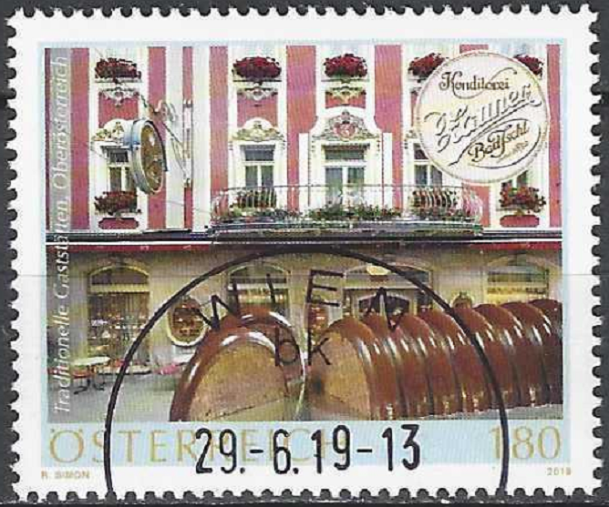 pašto ženklas, Austrija. Gastronomija – Zauner konditerija