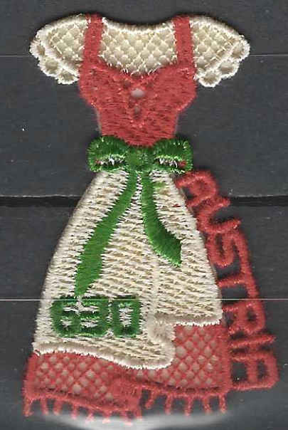 Austas pašto ženklas, Austrija. Nacionalinis kostiumas - Dirndl