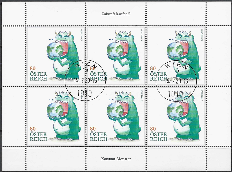 pašto ženklas, Austrija. Perkate ateitį?!