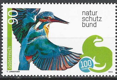 pašto ženklas, Austrija. 100 metų gamtos apsaugos asociacijai