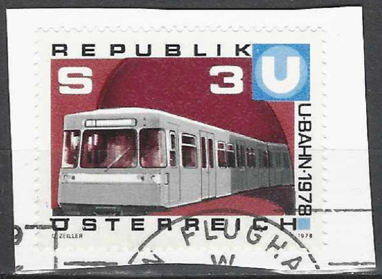 pašto ženklas, Austrija. Pirmosios Vienos metro dalies paleidimas