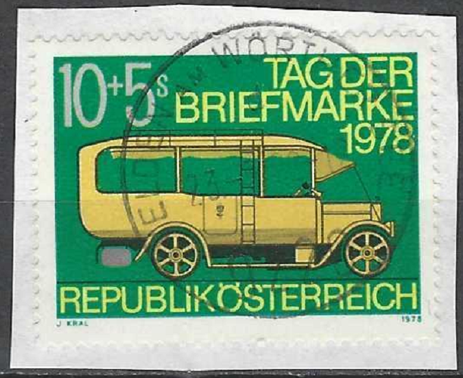 pašto ženklas, Austrija. Pašto ženklo diena. Pašto automobilis
