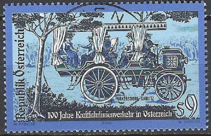 pašto ženklas, Austrija. 100 metų pirmajam Austrijos greitkeliui