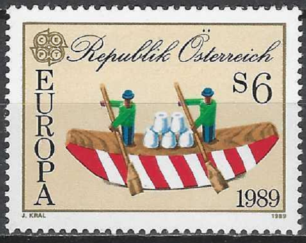 pašto ženklas, Austrija. Europa CEPT serija. Vaikų žaislai