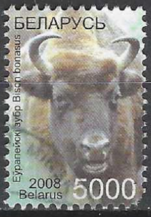 pašto ženklas, Baltarusija. Standartinių pašto ženklų laida. Stumbras