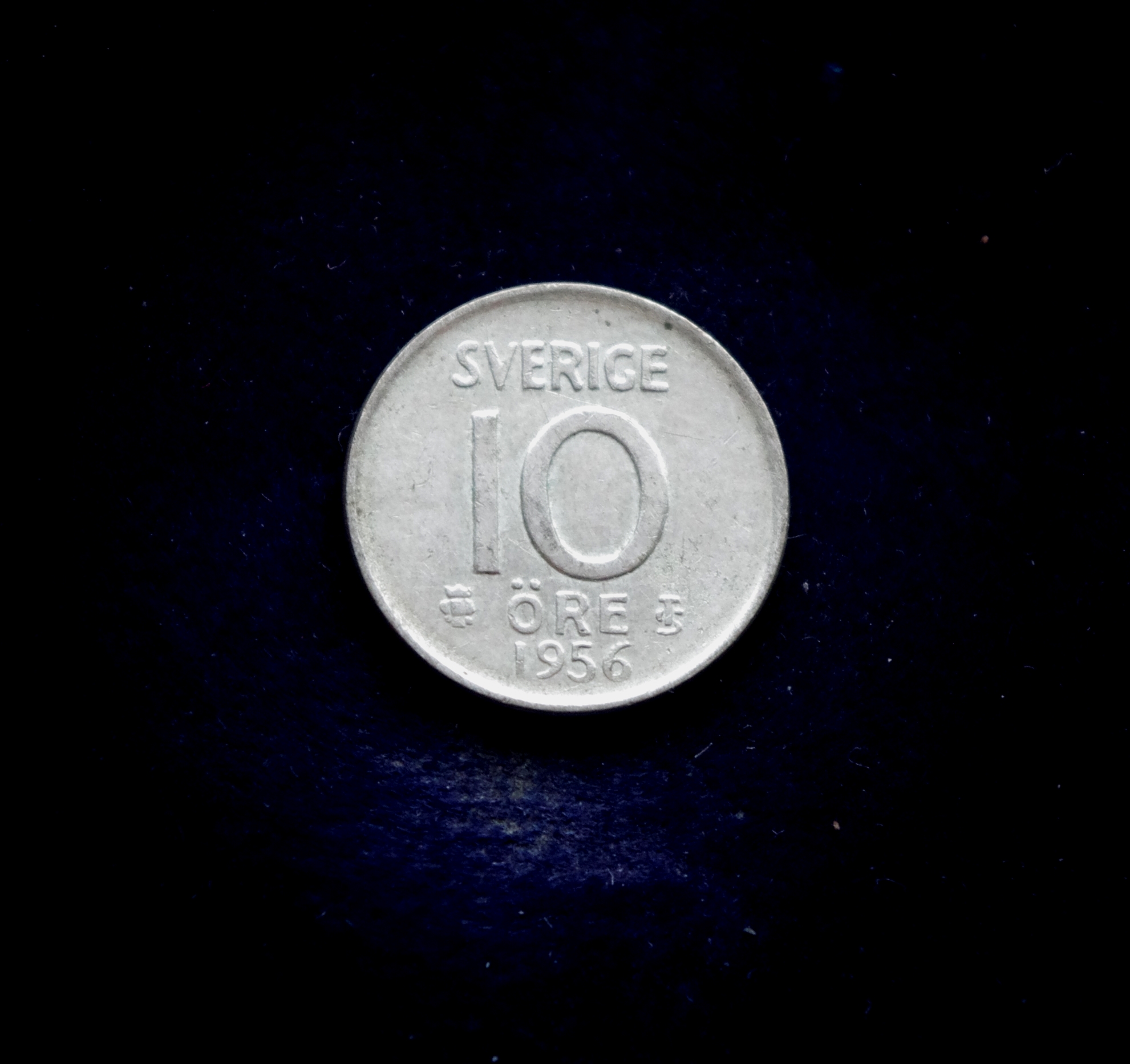 Švedijos 10 erių sidabrinė moneta