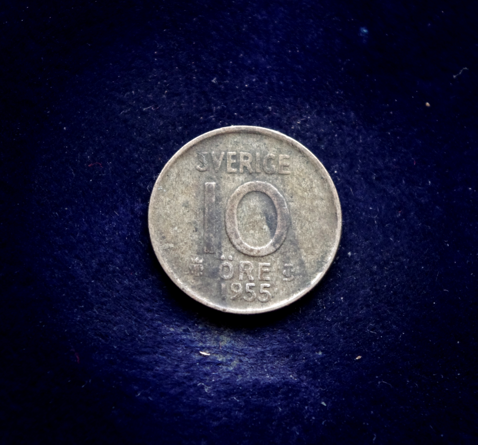 Švedijos 10 erių sidabrinė moneta