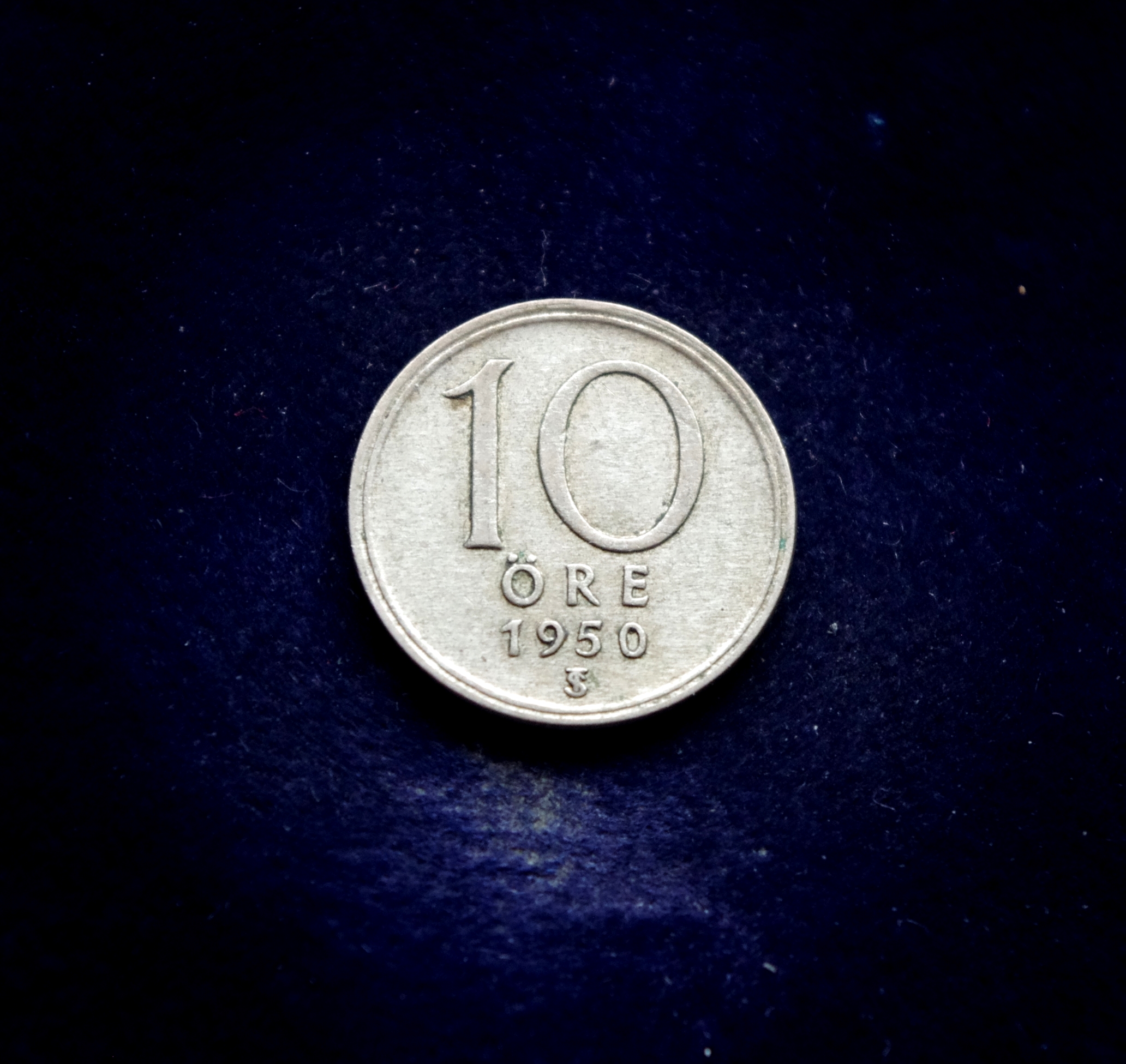 Švedijos 10 erių sidabrinė moneta