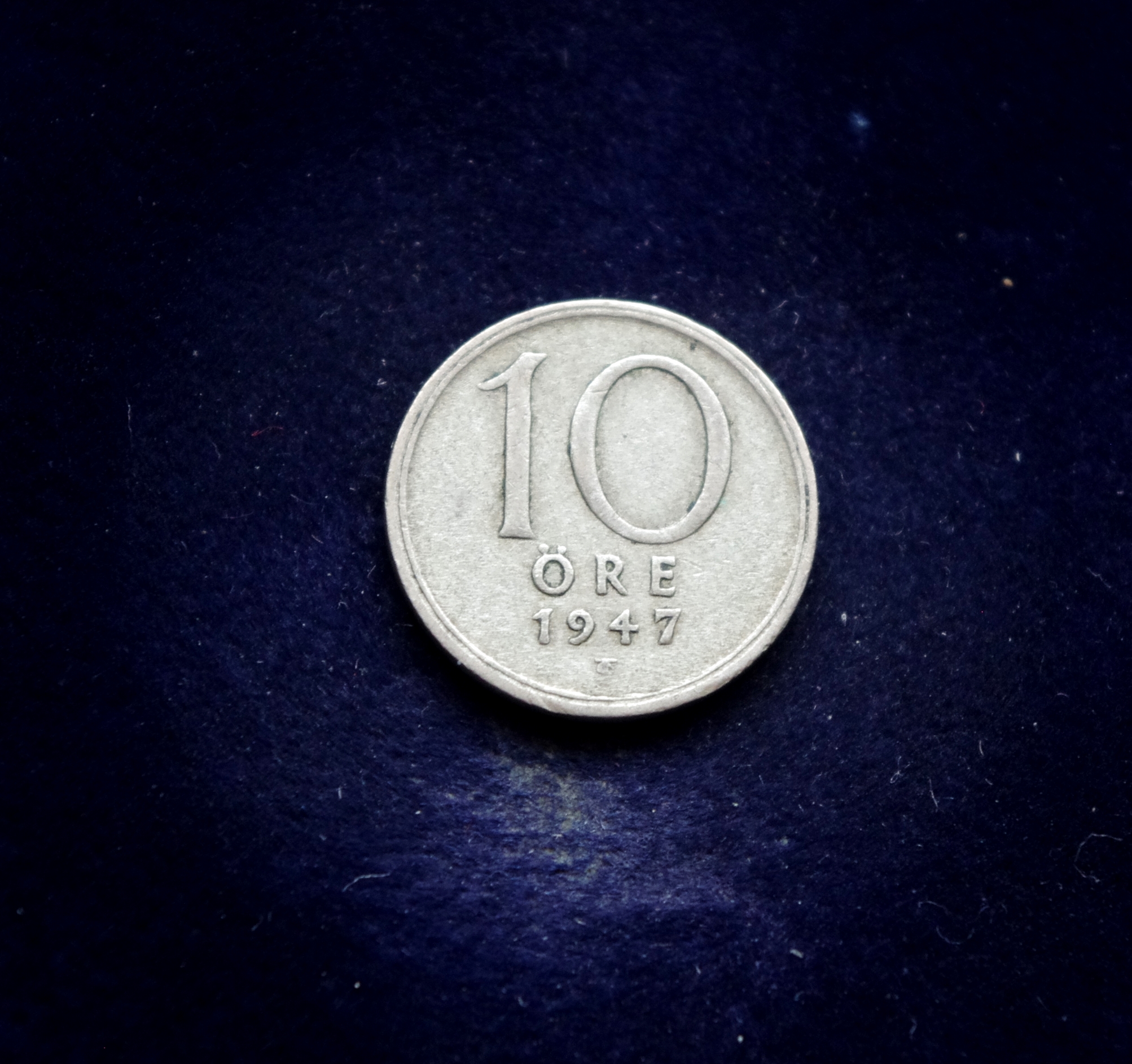 Švedijos 10 erių sidabrinė moneta