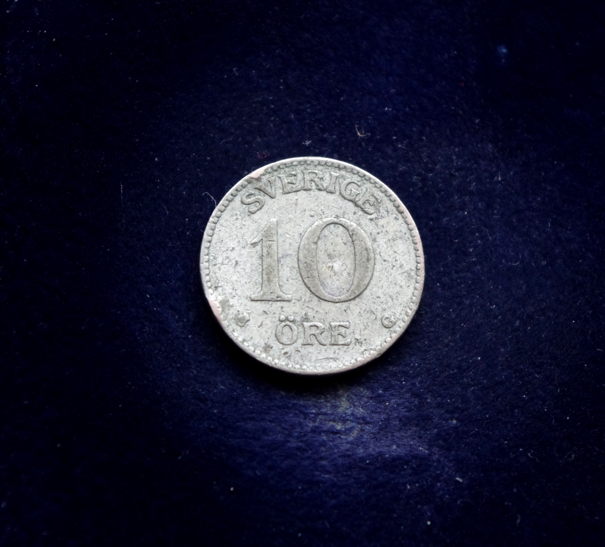 Švedijos 10 erių sidabrinė moneta