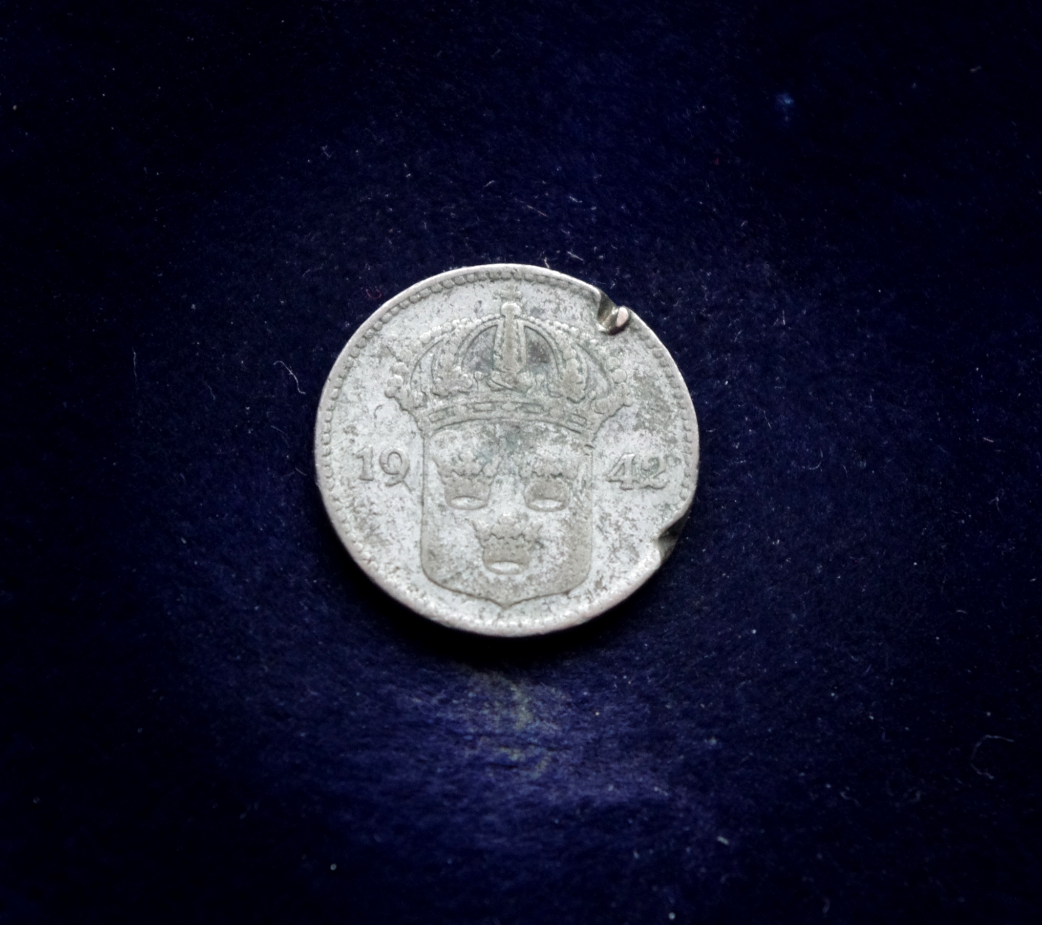 Švedijos 10 erių sidabrinė moneta