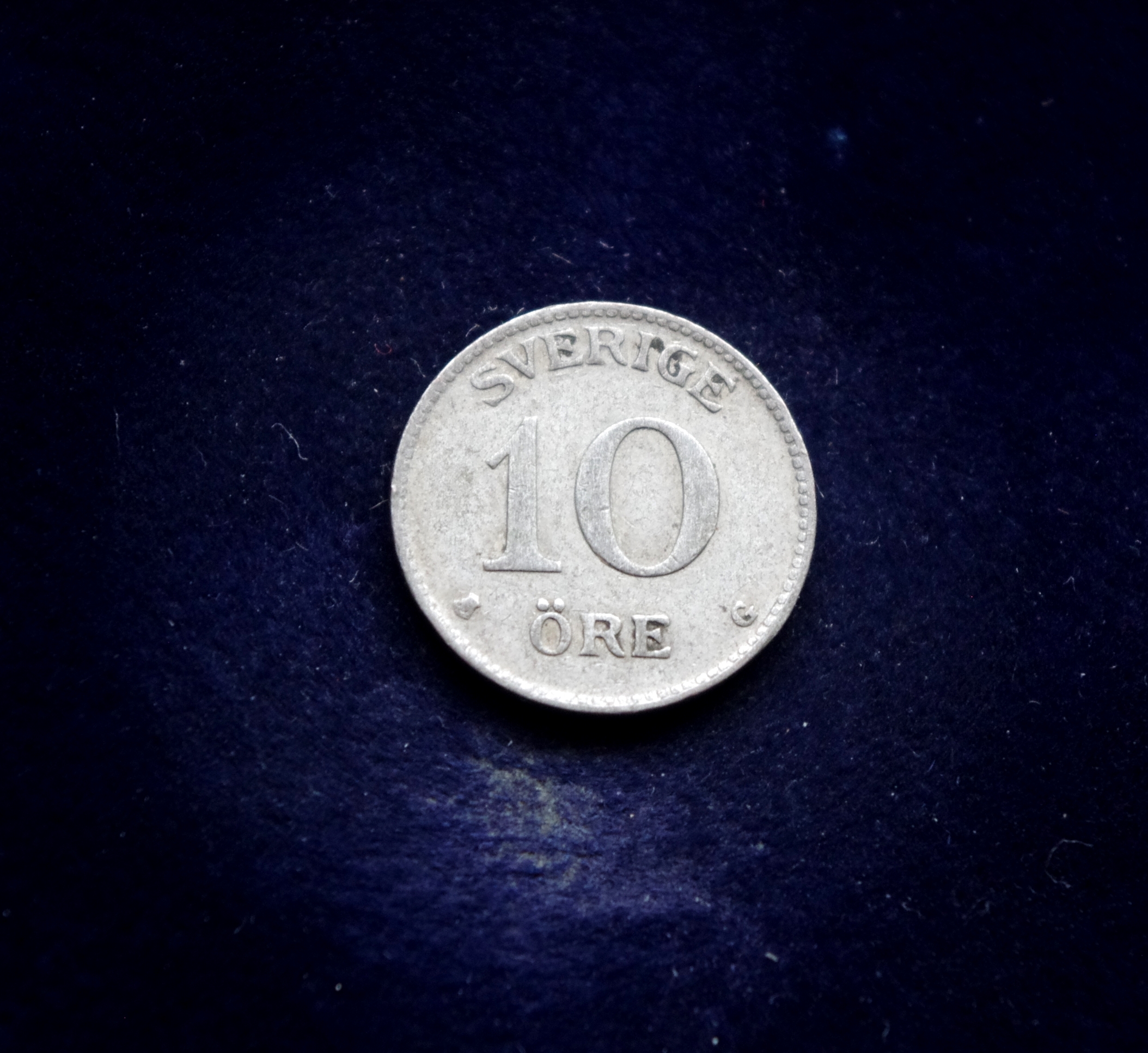 Švedijos 10 erių sidabrinė moneta