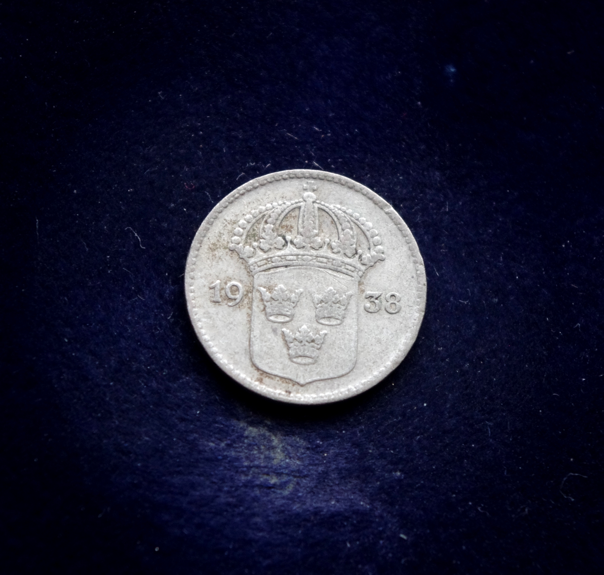 Švedijos 10 erių sidabrinė moneta