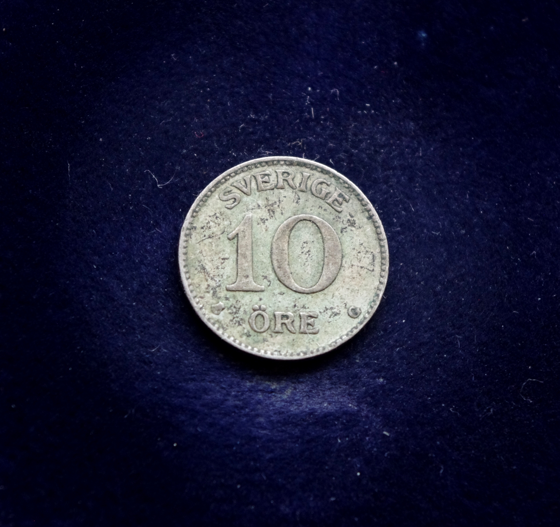 Švedijos 10 erių sidabrinė moneta