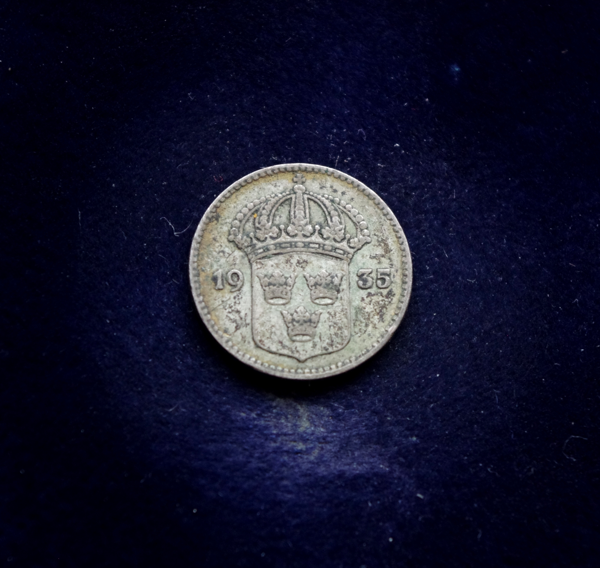 Švedijos 10 erių sidabrinė moneta