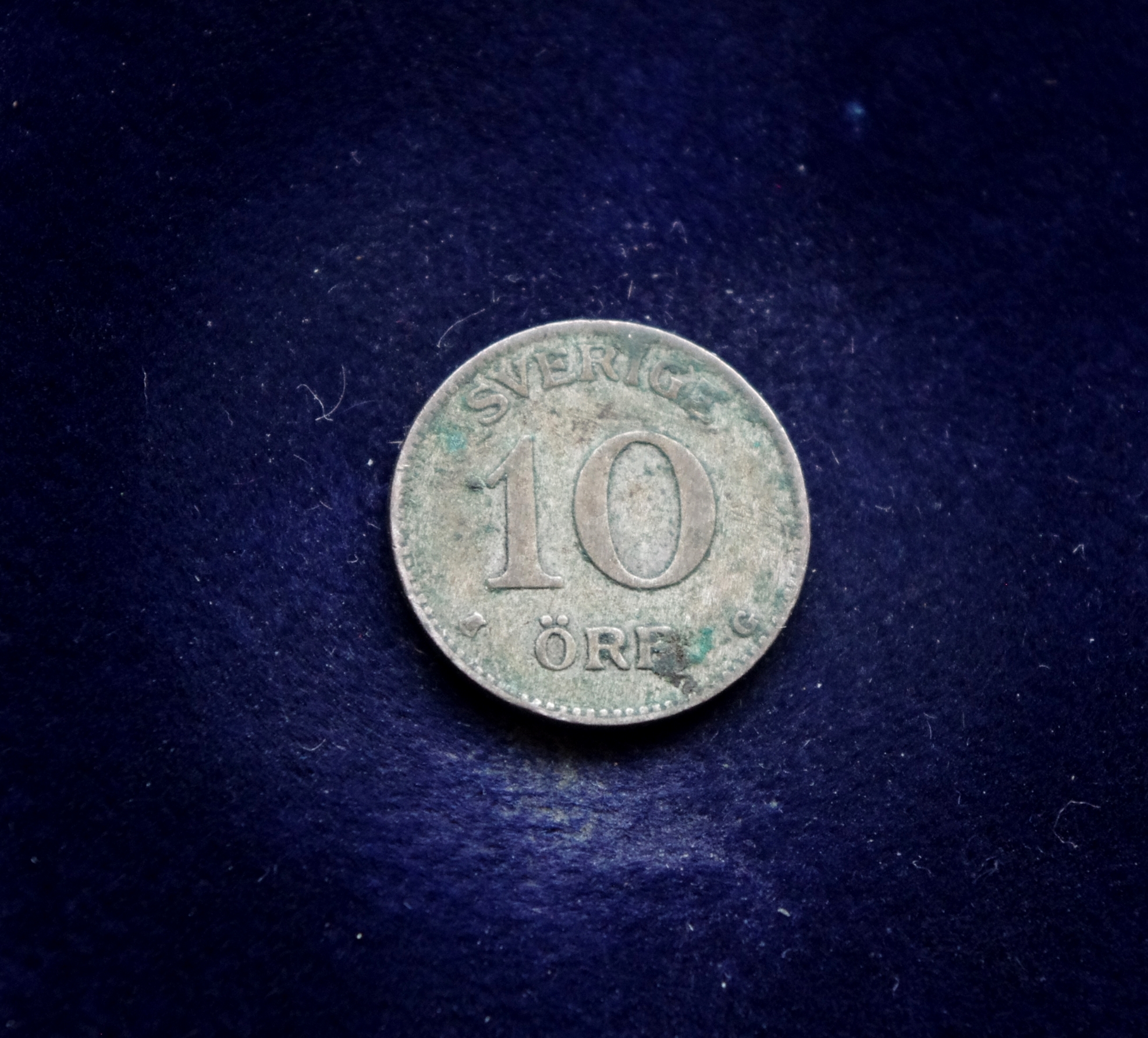 Švedijos 10 erių sidabrinė moneta