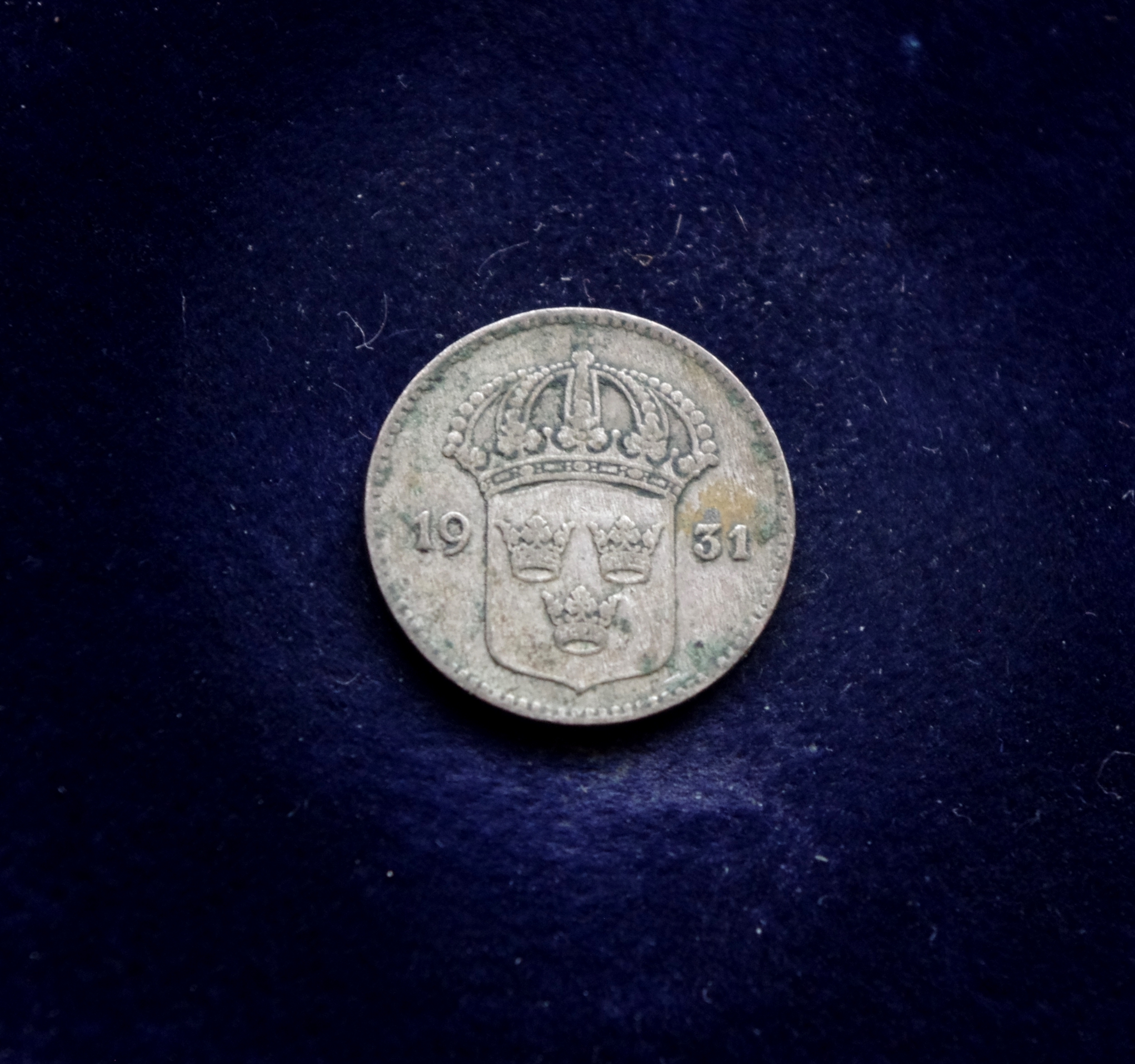 Švedijos 10 erių sidabrinė moneta