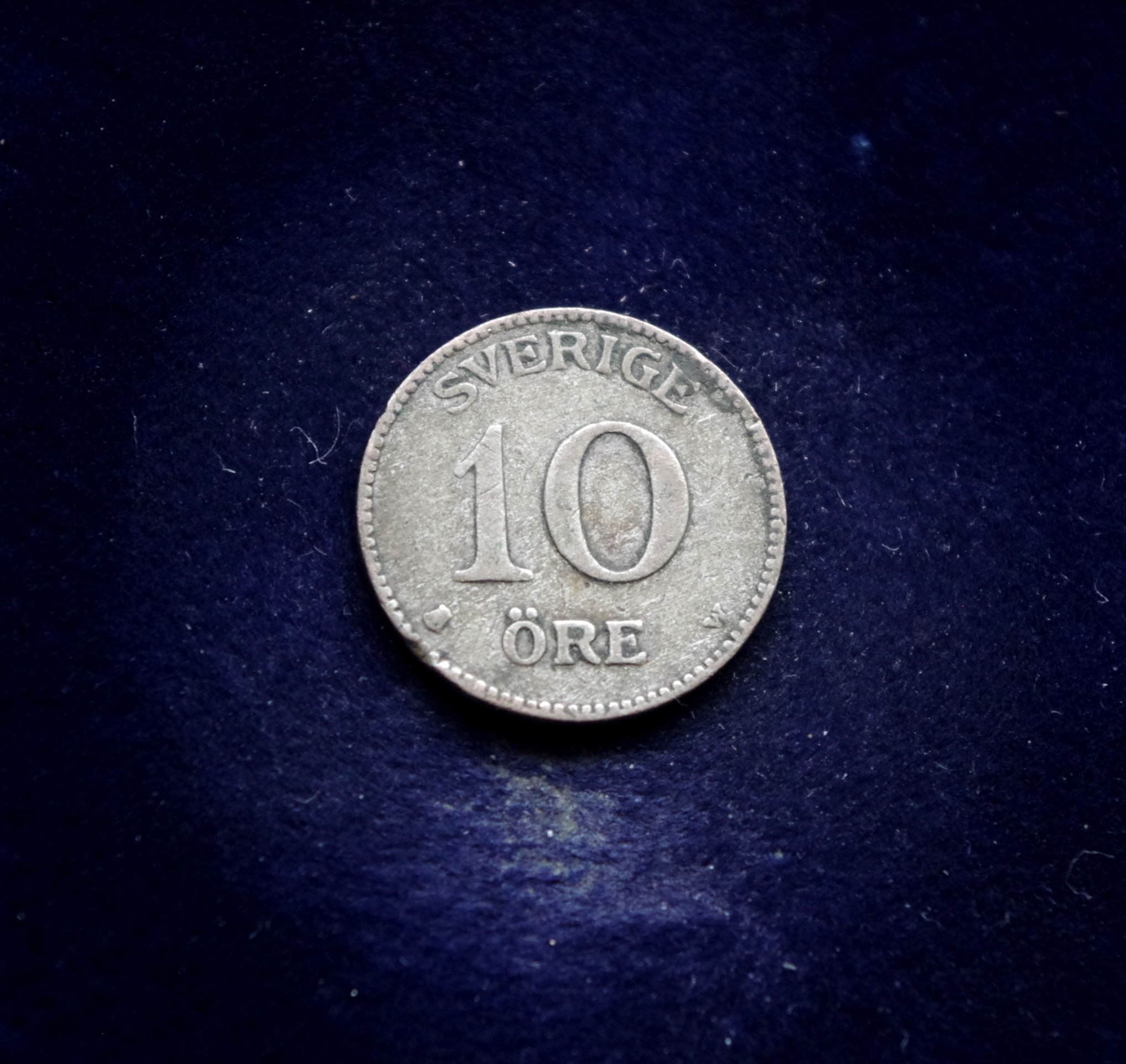 Švedijos 10 erių sidabrinė moneta