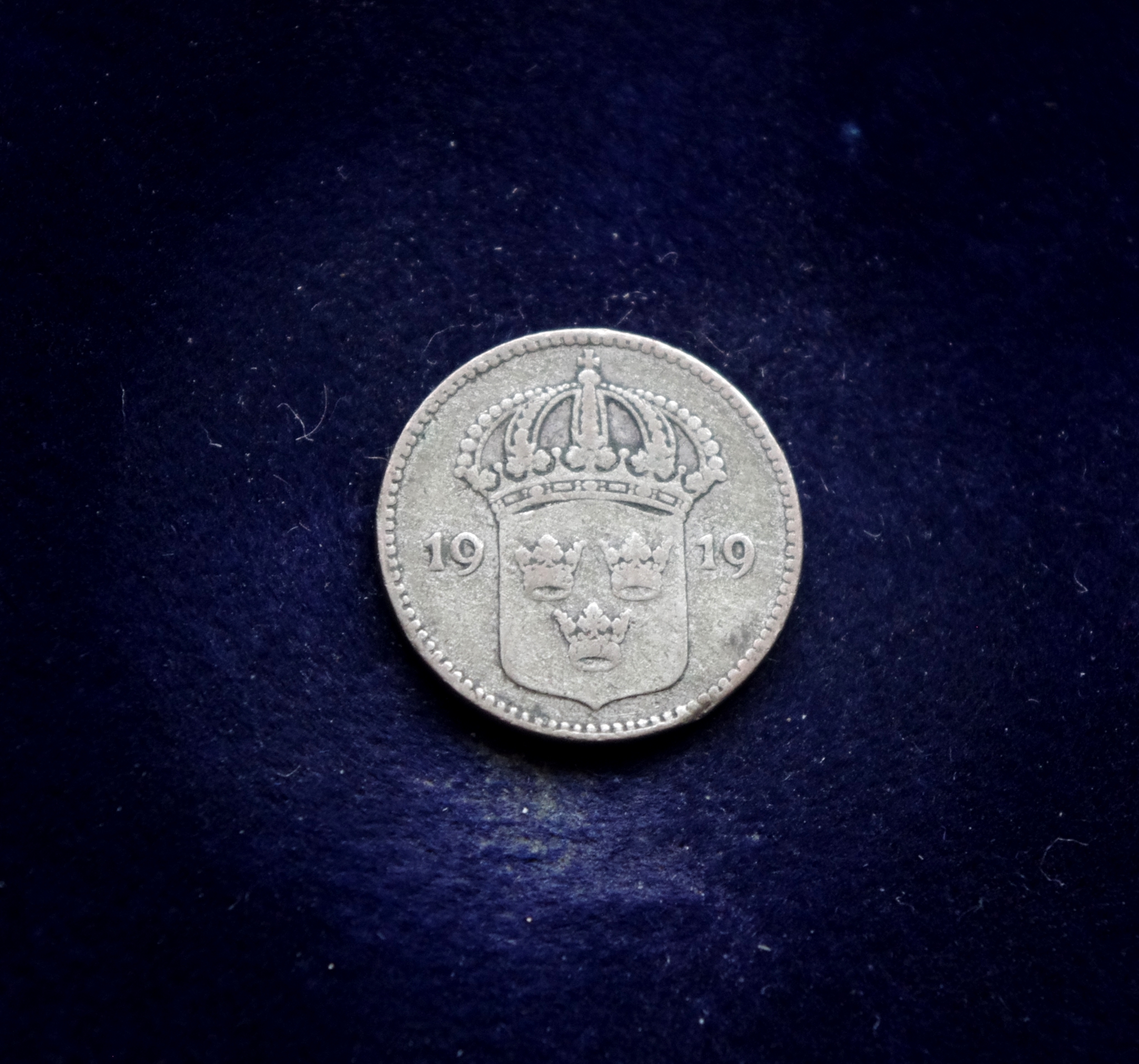 Švedijos 10 erių sidabrinė moneta