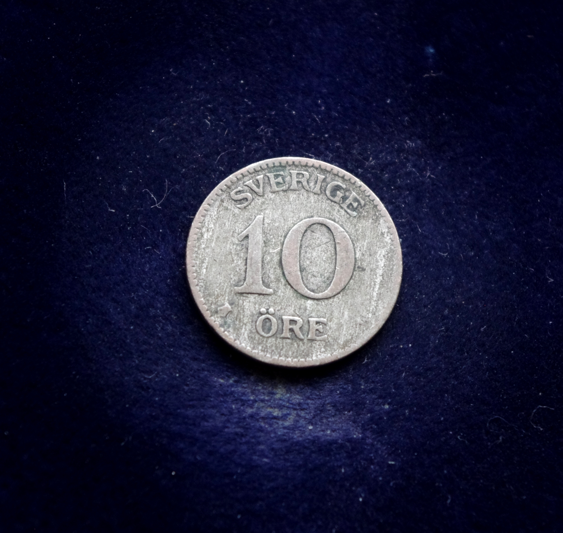 Švedijos 10 erių sidabrinė moneta