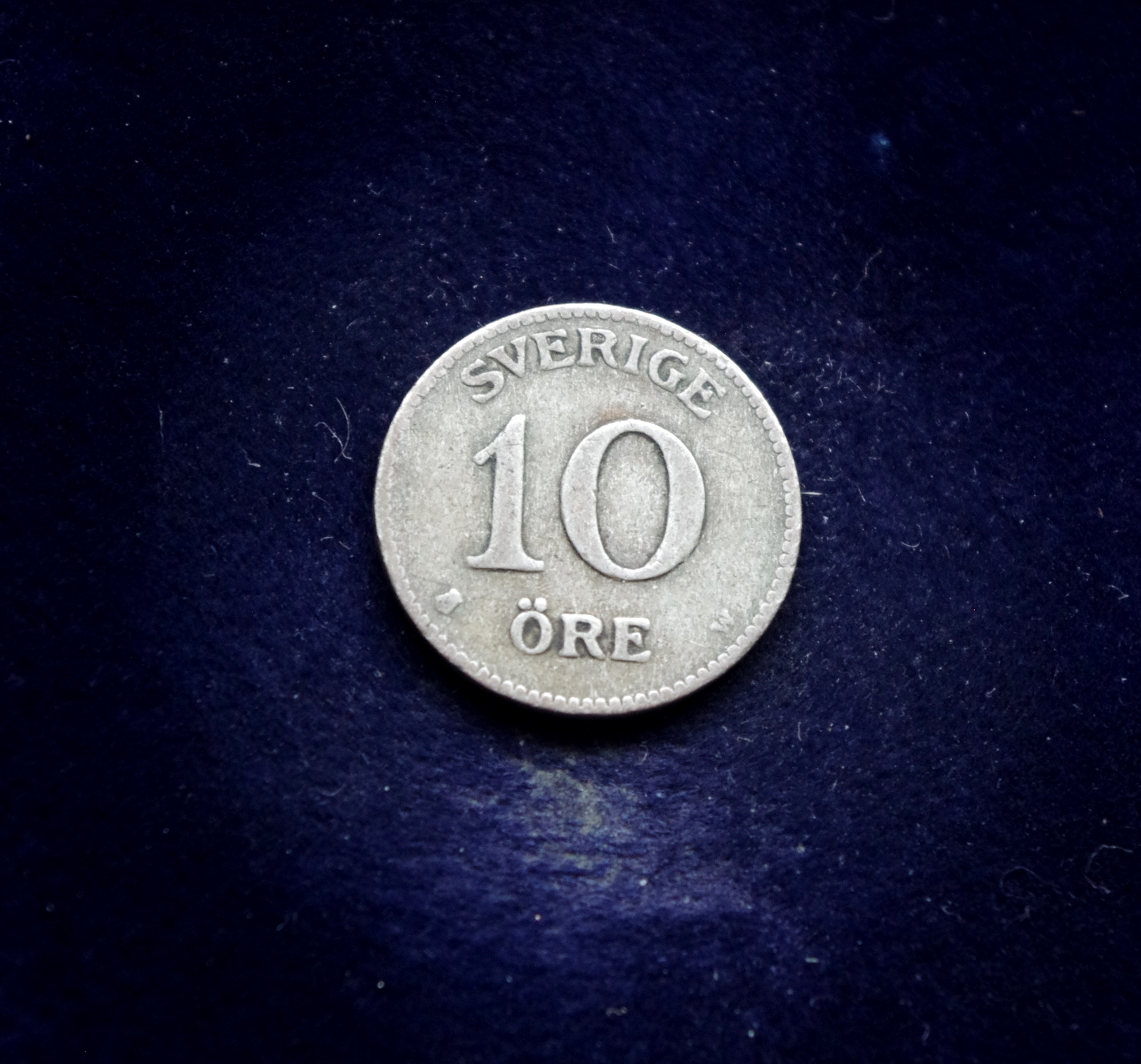 Švedijos 10 erių sidabrinė moneta