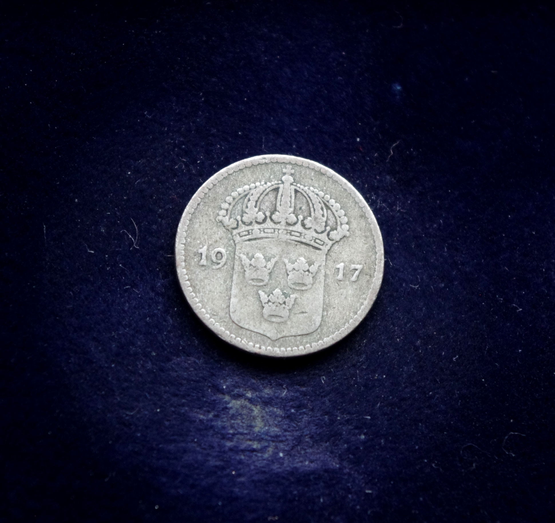 Švedijos 10 erių sidabrinė moneta