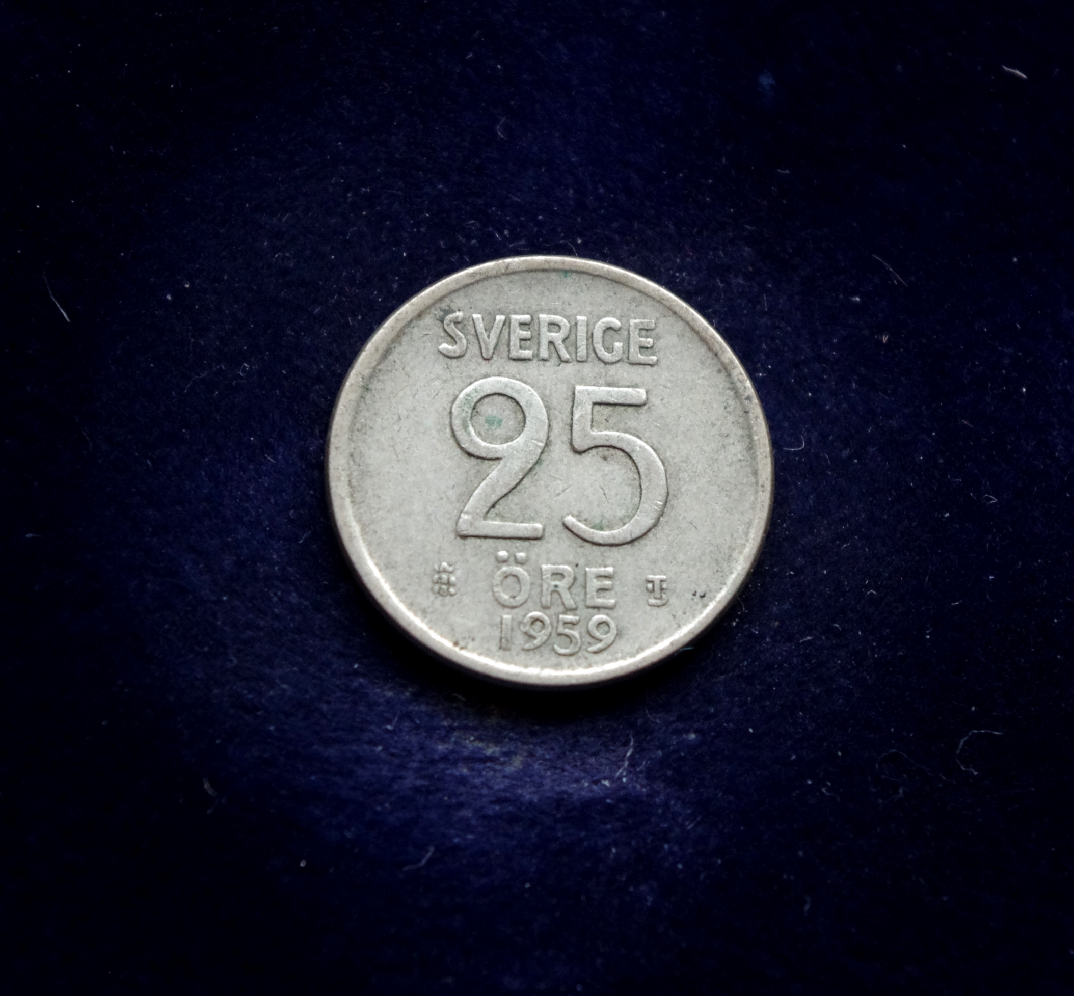 Švedijos 25 erių sidabrinė moneta