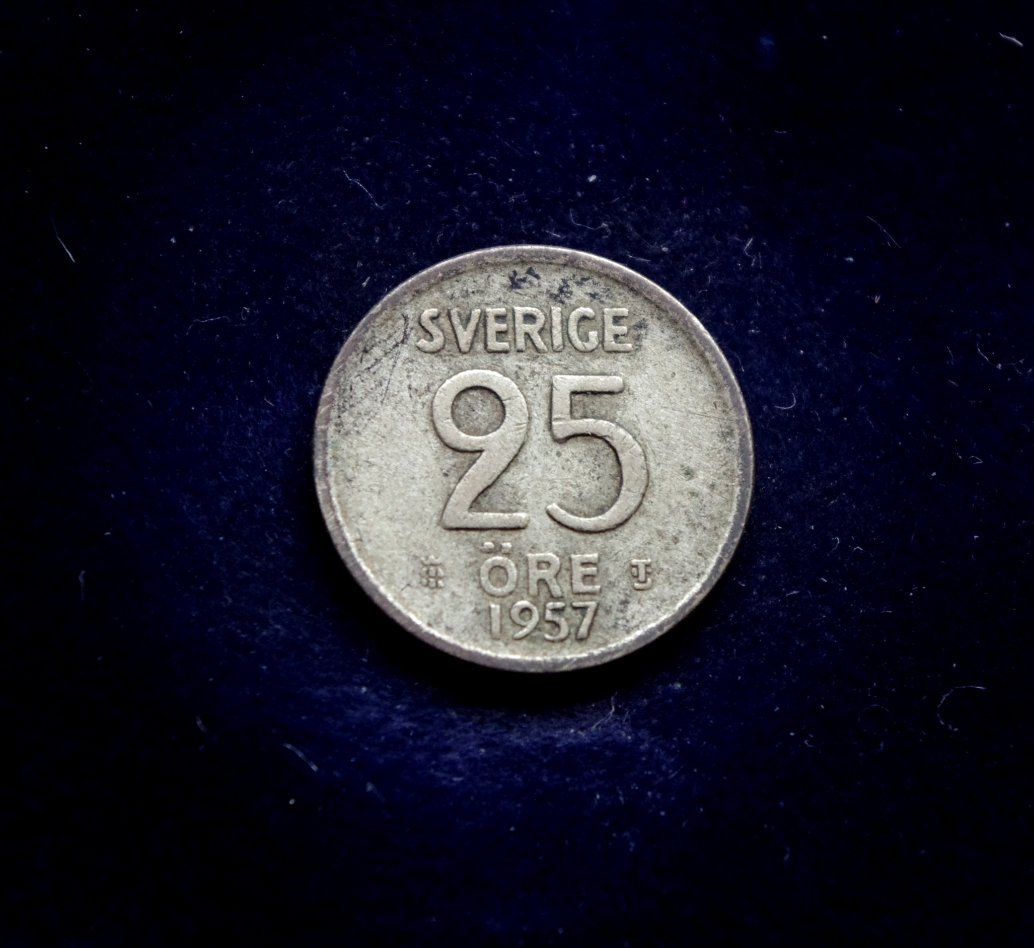 Švedijos 25 erių sidabrinė moneta