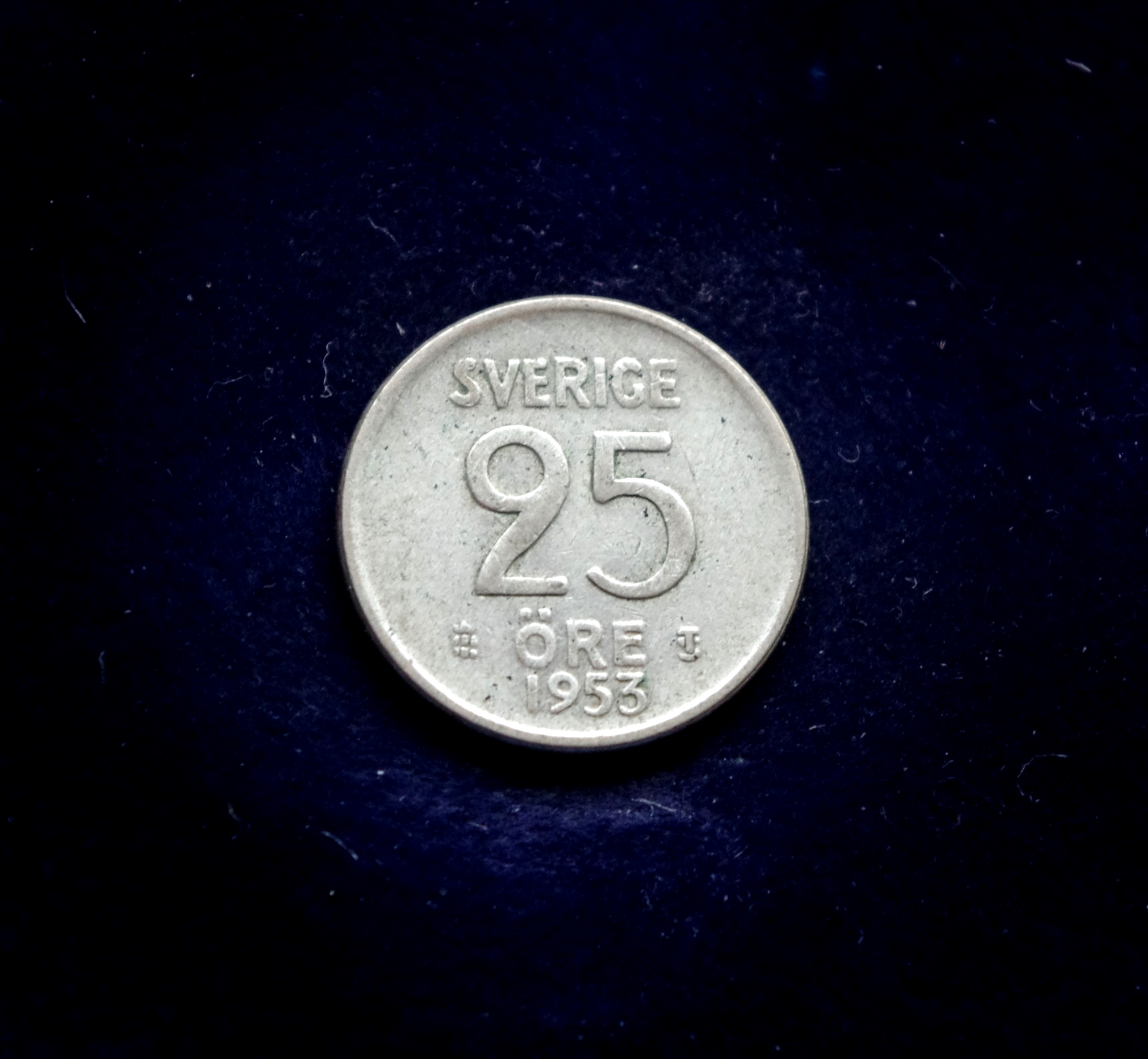 Švedijos 25 erių sidabrinė moneta