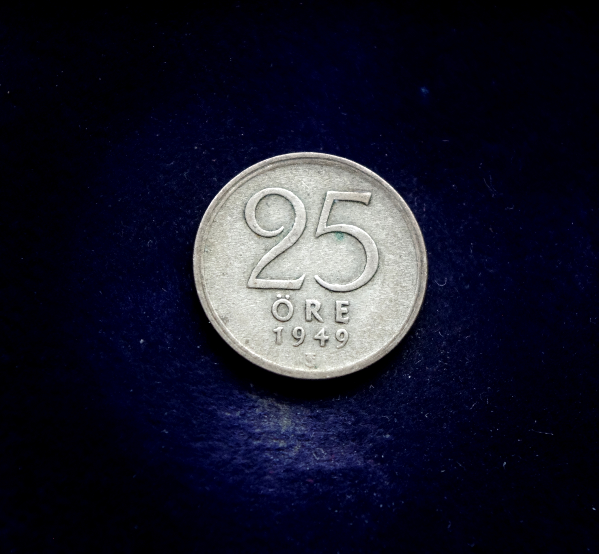 Švedijos 25 erių sidabrinė moneta