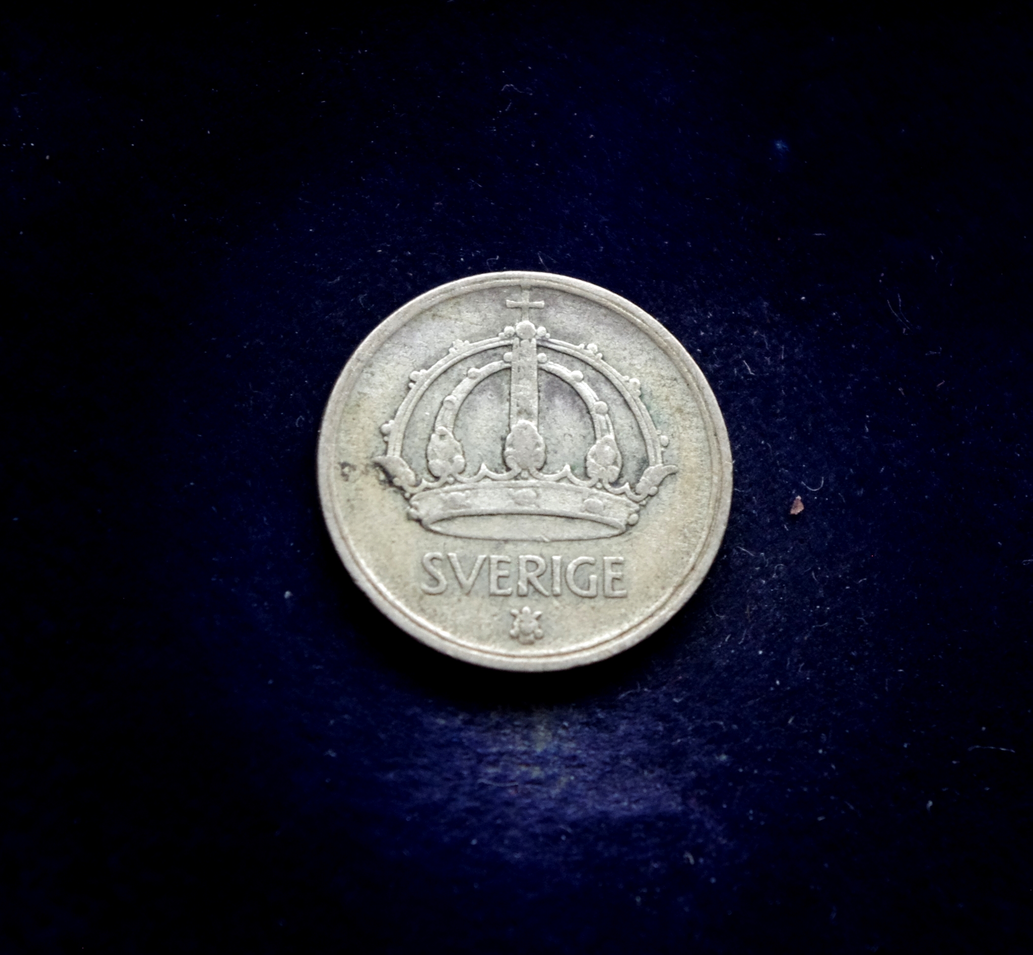 Švedijos 25 erių sidabrinė moneta