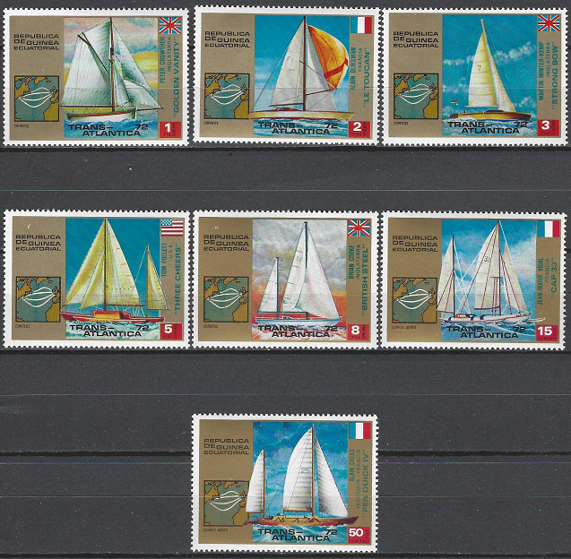 Pašto ženklai, Pusiaujo Gvinėja. Transatlantinės jachtų lenktynės