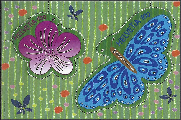 Pašto ženklai, Šveicarija. Vasara. Pjovimas lazeriu