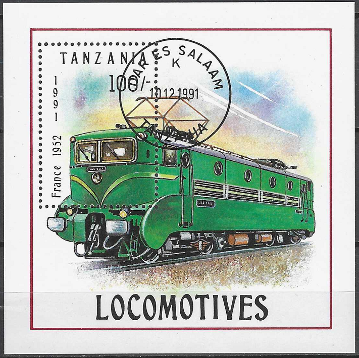 Pašto ženklai, Tanzanija. Lokomotyvai
