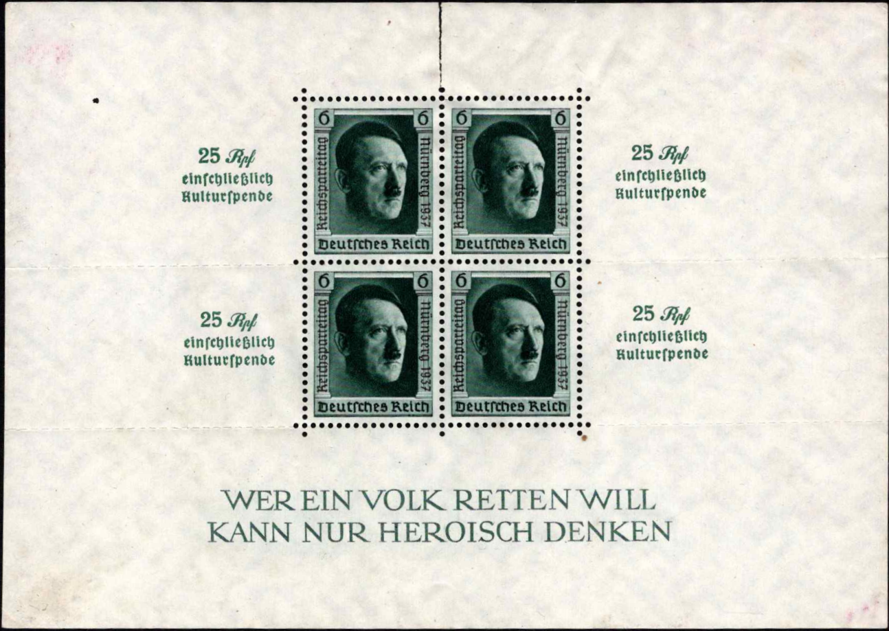 Partijos diena, Niurnbergas. Perspausdintas blokas Nr. 9