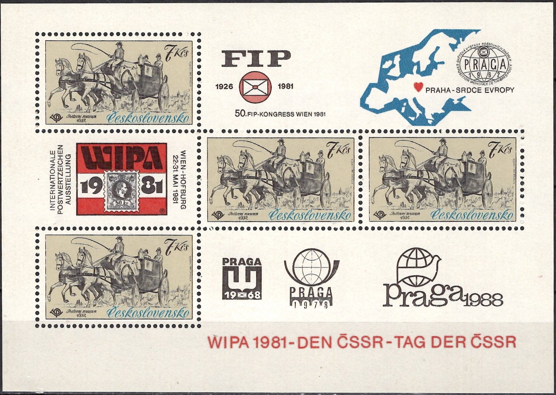 Tarptautinė pašto ženklų paroda WIPA 1981, Viena