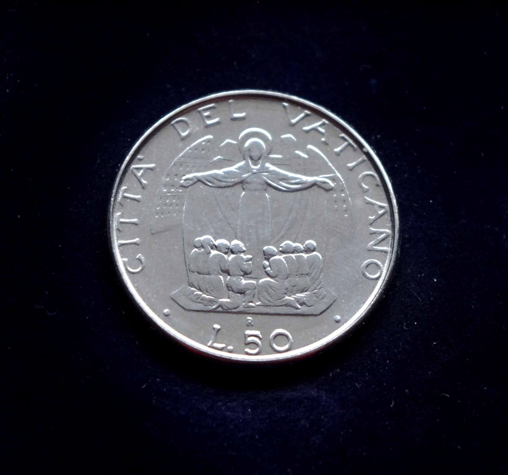 Vatikano 50 lirų moneta